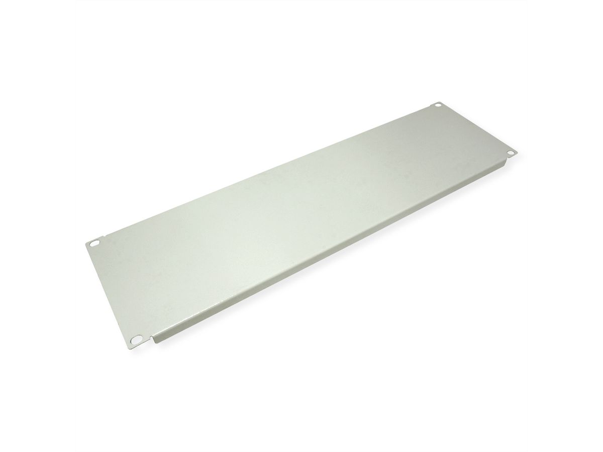 VALUE 19" Blank Panel, 3U, Metal, grey