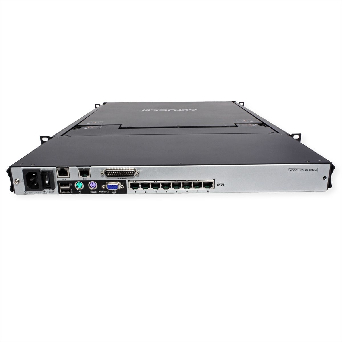 ATEN KL1508AiN KVM Over IP-switch, 8-poorts, 48 cm LCD, VGA, PS/2-USB, DE-Layout