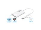 ROLINE Multi-DisplayLink Adapter USB Type A+C - 2x DP, 4K