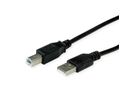 ROLINE RM USB 2.0 kabel, Type A-B, zwart, 1,8 m
