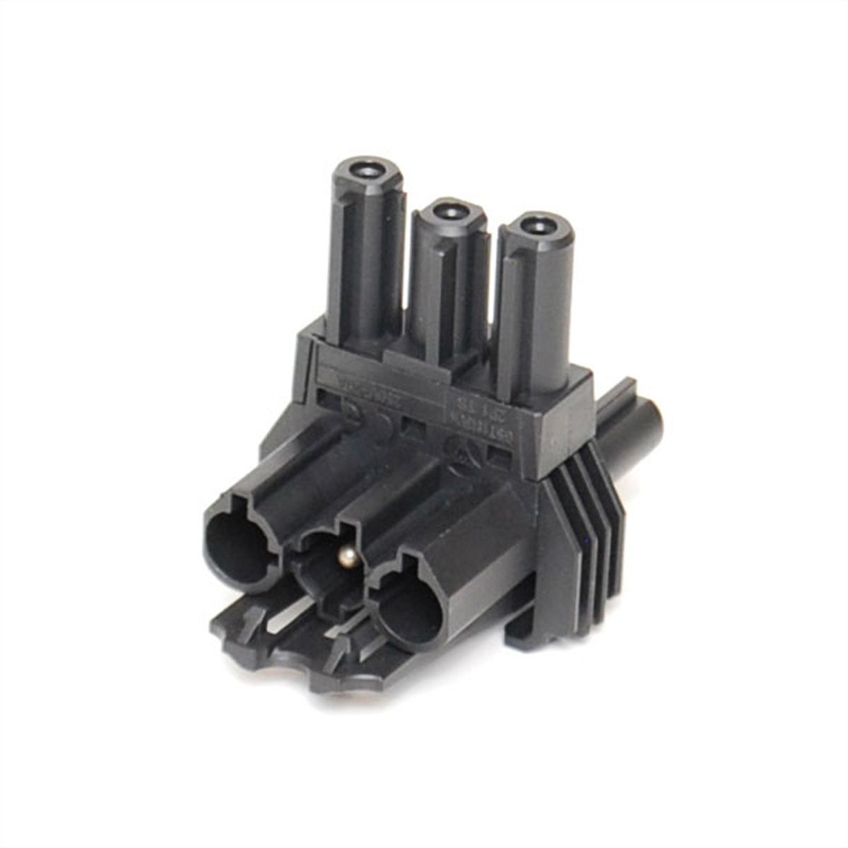 BACHMANN distribution block WIELAND GST18 1xIn/2xOut, with mounting option, 5 m, black