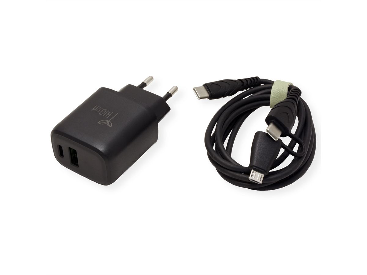 BIOnd BIO-CMC-20W PD 20W Oplader Dubbele poort USB-C