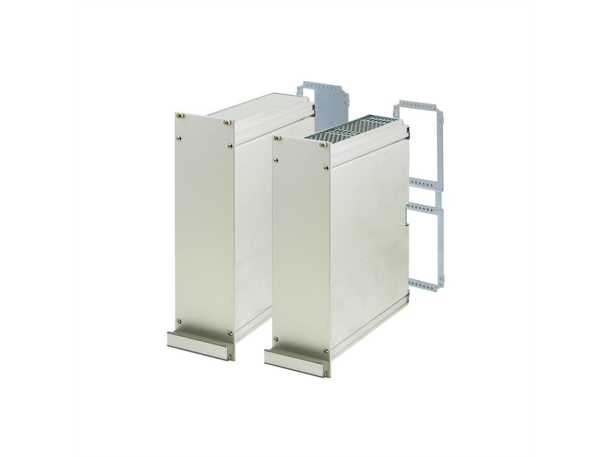 SCHROFF Frame Type Plug-In Unit PRO Kit, Shielded, Plain Cover, 1 Connector, 6 U, 21 HP, 227 mm