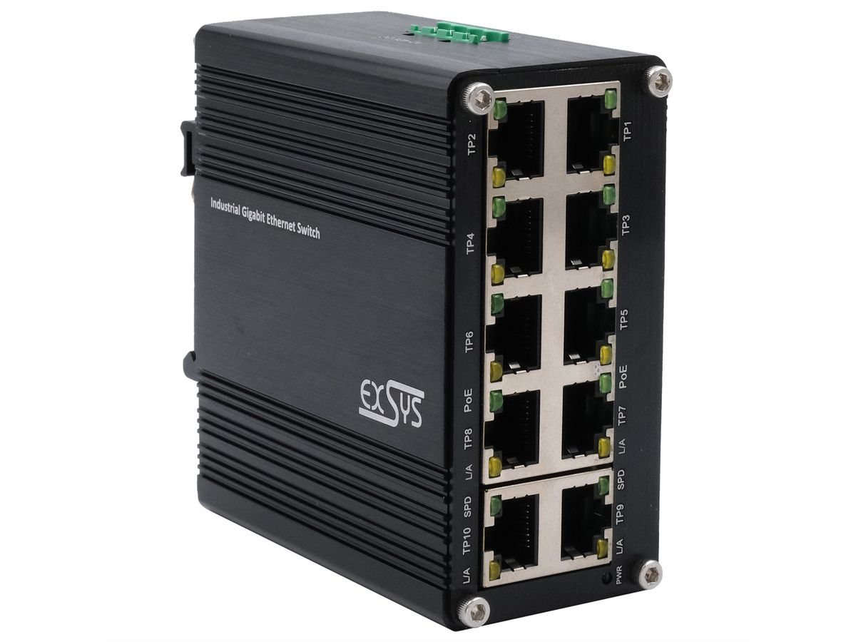 EX-62025PoE 10-poorts industriële PoE-switch mini unmanaged