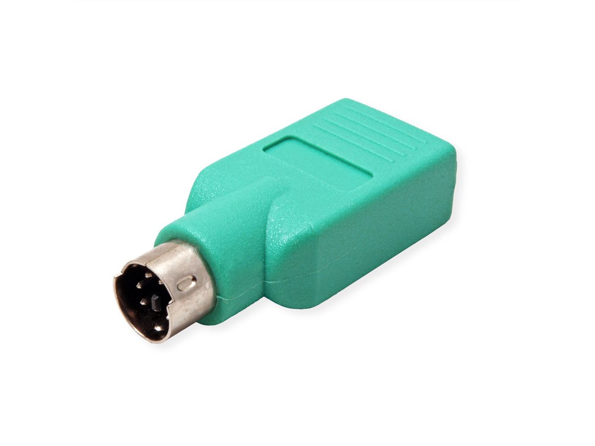 VALUE PS / 2 - USB-muisadapter, groen