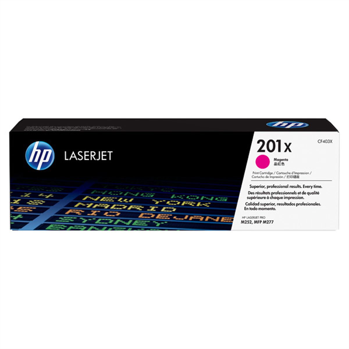 CF403X (201X), HP Color LaserJet Druckkassette magenta, hohe Kap., ca. 2.300 S., für HP Color LaserJet Pro M252, MFP M277