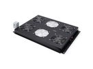 ROLINE 19-inch roof-mounted fan unit 4 fans, Thermostat black