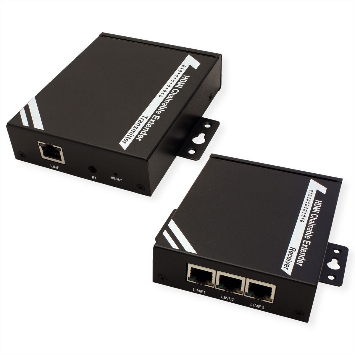 ROLINE HDMI Extender via TP, Cat.5/6, cascadeerbaar, 100m
