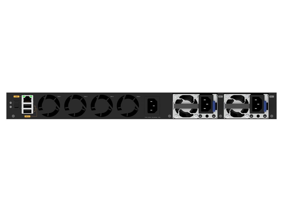 NETGEAR M4350-48G4XF Managed L3 Gigabit Ethernet (10/100/1000) Power over Ethernet (PoE) 1U Zwart