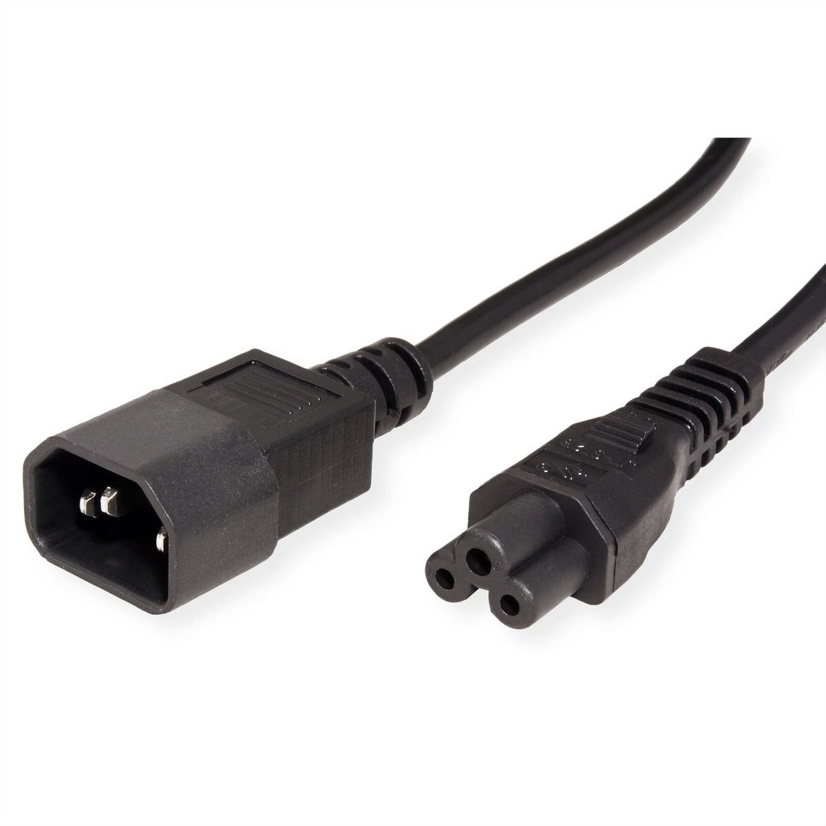 VALUE Stroomkabel IEC320/C14 male - C5 female, zwart, 1,8 m