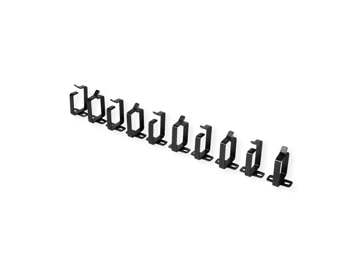 ROLINE Cable management bracket, 44x60mm black 10 pieces