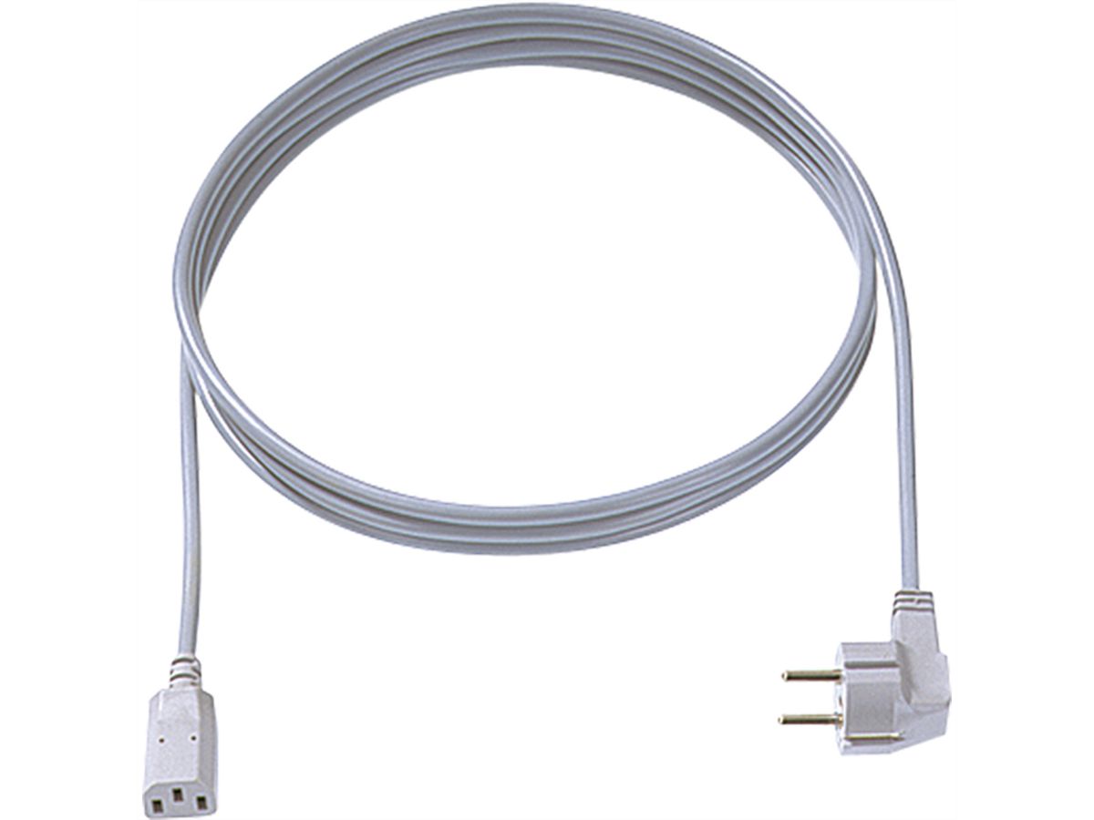 BACHMANN Zuleitung H05VV-F 3G1.0mm² grau, 3,0m, Typ 30/35 C13