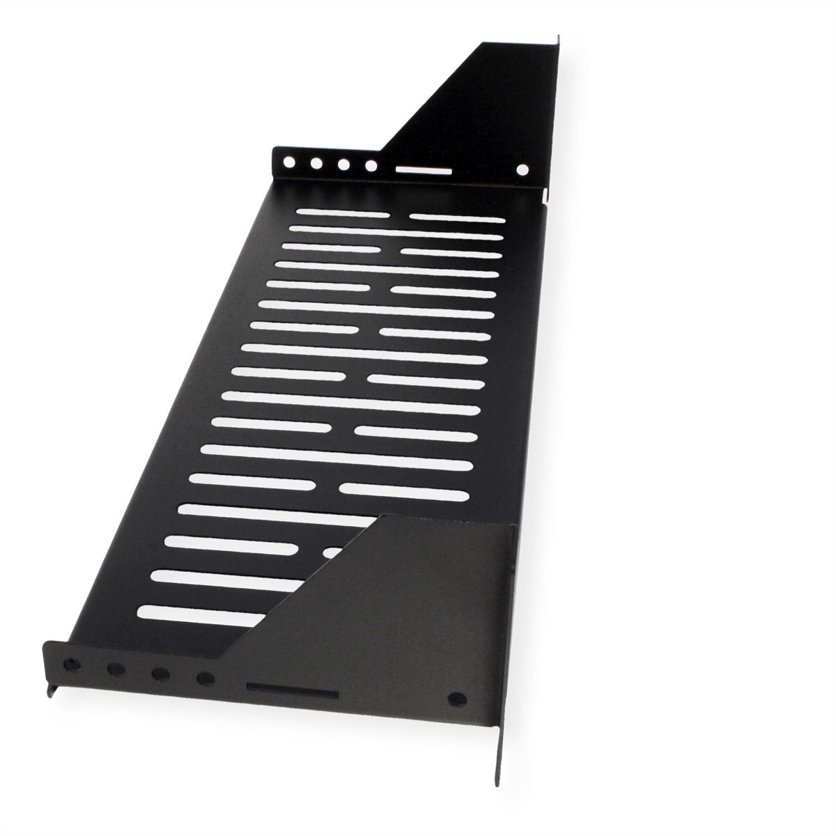 VALUE 19"-Legplank, 485 x 150mm, 2HE, max. 15 kg, zwart