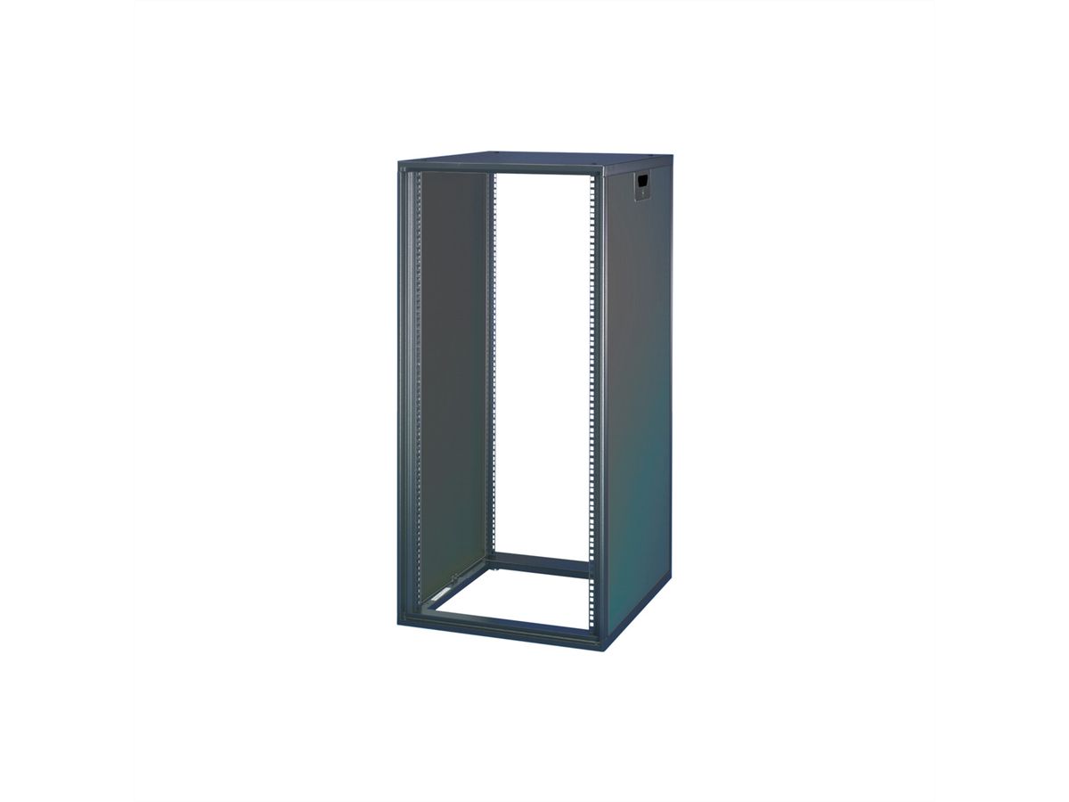 SCHROFF Novastar kast zonder deur en achterwand, Slim-line, RAL 7021, 1167H 553W 800D