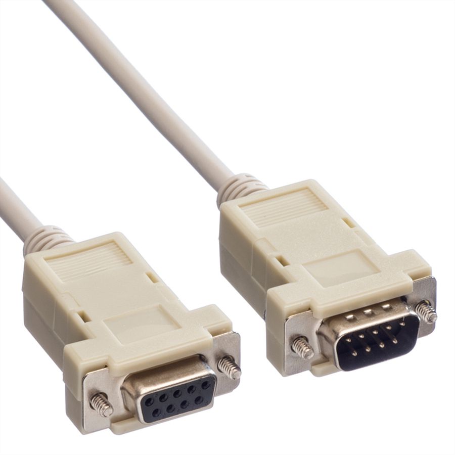 VALUE D-SUB9 kabel RS232 M/F, 1,8 m