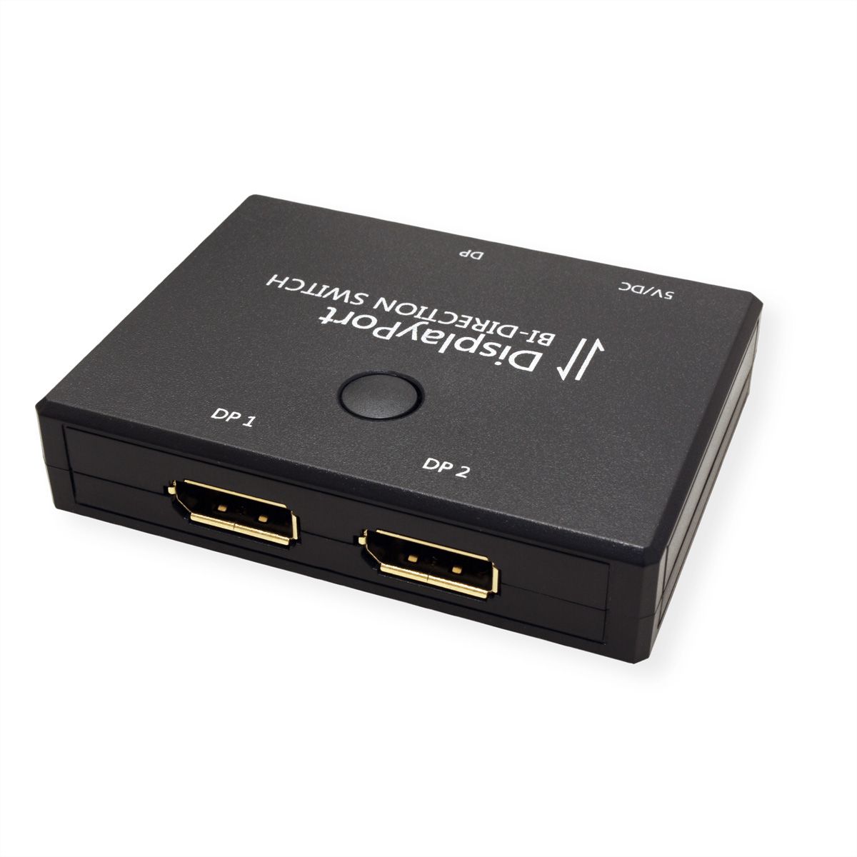 VALUE 4K DisplayPort-switch, 2-weg, bidirectioneel