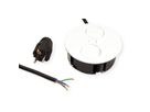 BACHMANN TWIST 1xUTE 1xUSB charger power 2.0m AEH,RAL9010 30GE