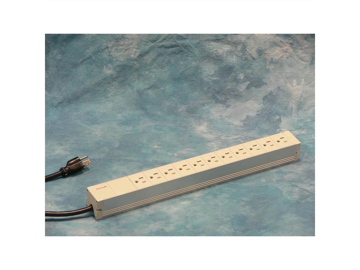 SCHROFF Socket Strip, USA, 11 Sockets, 19"