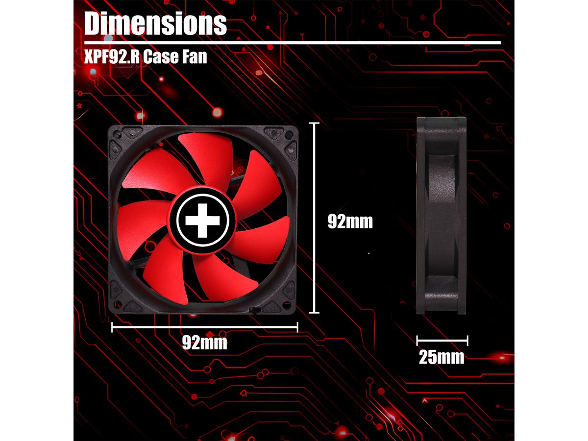 Xilence XPF92.R.PWM 92mm PWM Case Fan, 4PIN