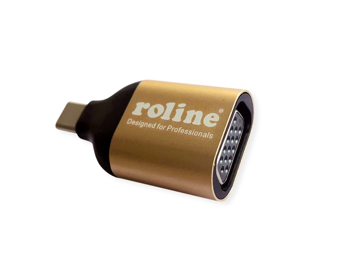 ROLINE GOLD Beeldscherm Adapter USB Type C - VGA