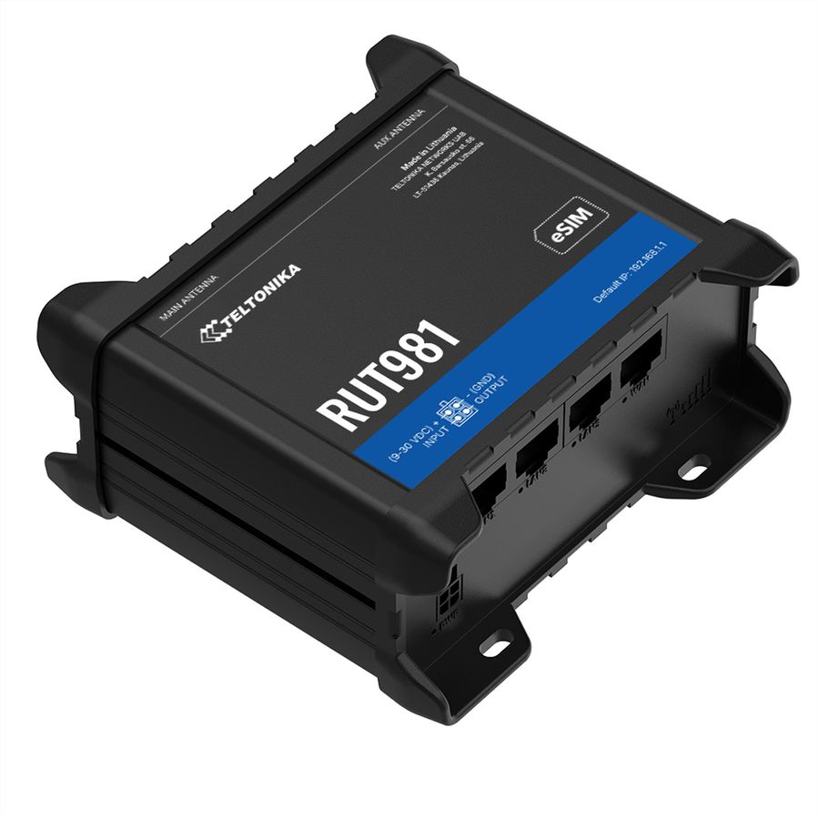 TELTONIKA RUT981 CAT4 LTE Router Dual SIM & eSIM