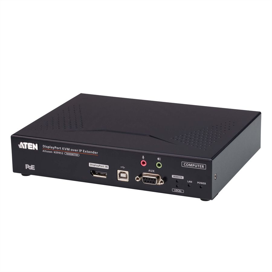 ATEN KE9952T 4K DP KVM over IP extender met PoE zender