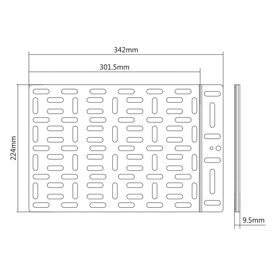 ROLINE Media player holder, large (340 x 224 mm)