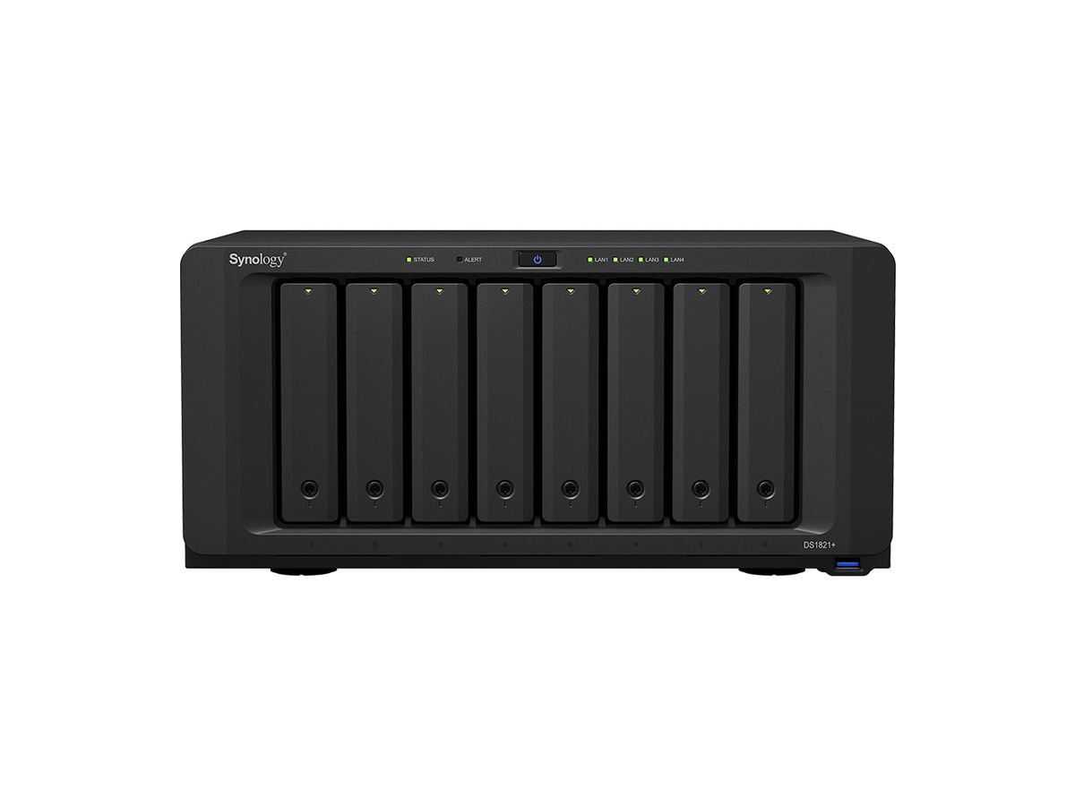 Synology DiskStation DS1821+ NAS Tower Ethernet LAN Black V1500B