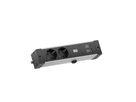 BACHMANN DESK RAIL 2x Geaard stopcontact USB A&C, USB Oplader 22W 2,0m GST18