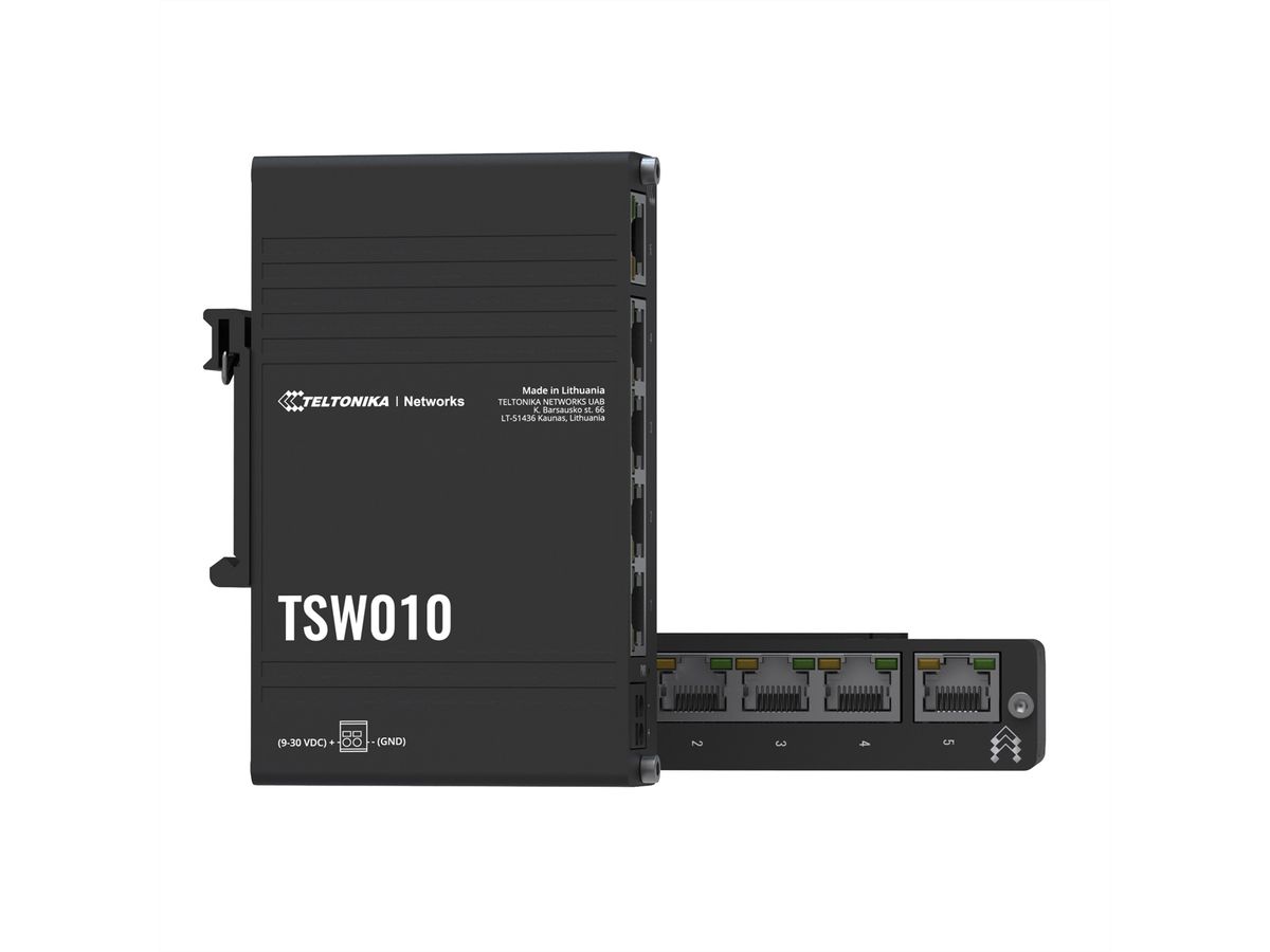 TELTONIKA TSW010 Ethernet Switch DIN Rail