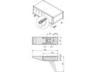SCHROFF opstelvoetje voor chassis, kunststof, RAL 7016