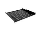 ROLINE 19-inch plank 1 U 400 mm diep, 15 kg draagvermogen zwart
