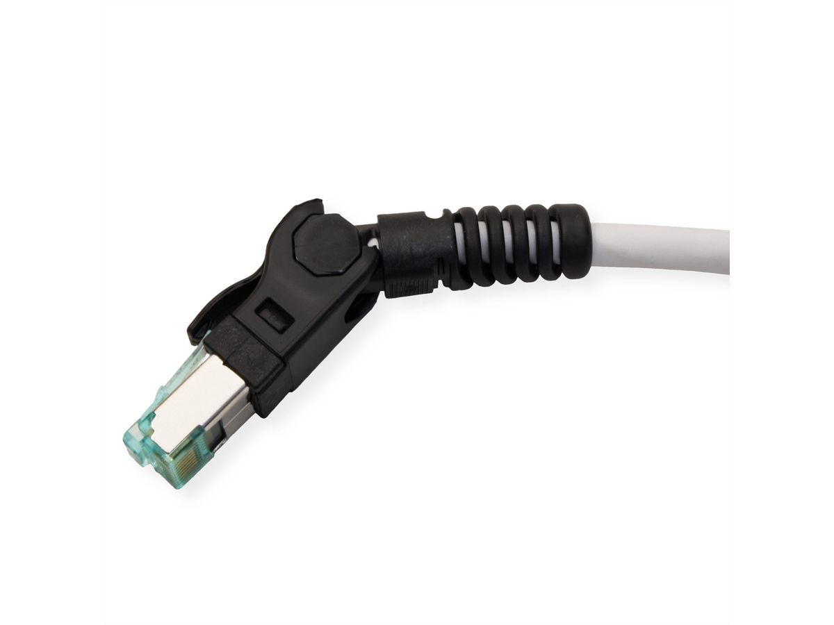 EasyLan VarioBoot Patch cable Cat.6A, S/FTP, grey, 2 m