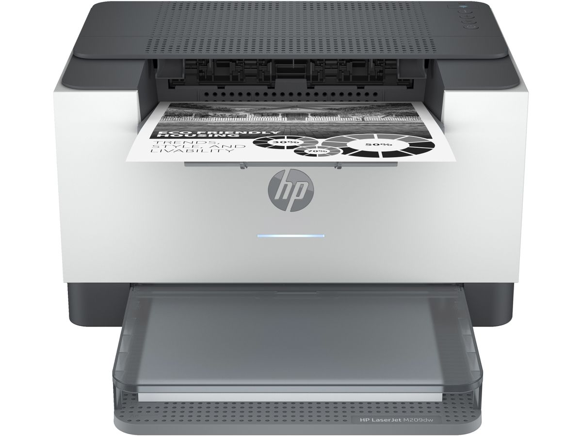 HP LaserJet M209dw printer, Zwart-wit, Printer voor Thuis en thuiskantoor, Print, Dubbelzijdig printen, Compact formaat; Energiezuinig; Dual-band Wi-Fi