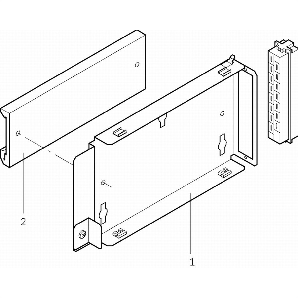 SCHROFF PSU Wandbevestiging voor 19" PSU