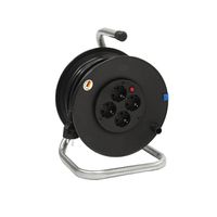 BACHMANN cable reel 4-way with thermal protection, 25 m