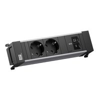 BACHMANN POWER FRAME 2xCEE7/3, 1xUSB C/C 65W L=0.2m