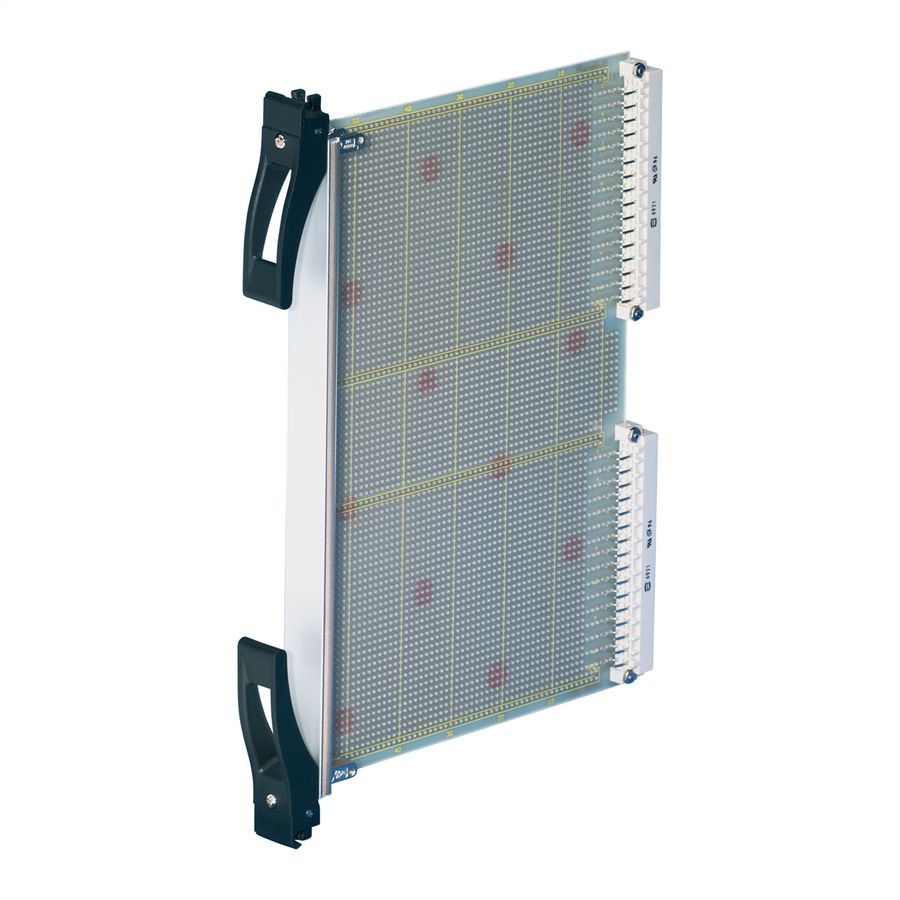 SCHROFF-insteekset met XL-handgreep, afgeschermd, zwart, 6 HE, 8 HE