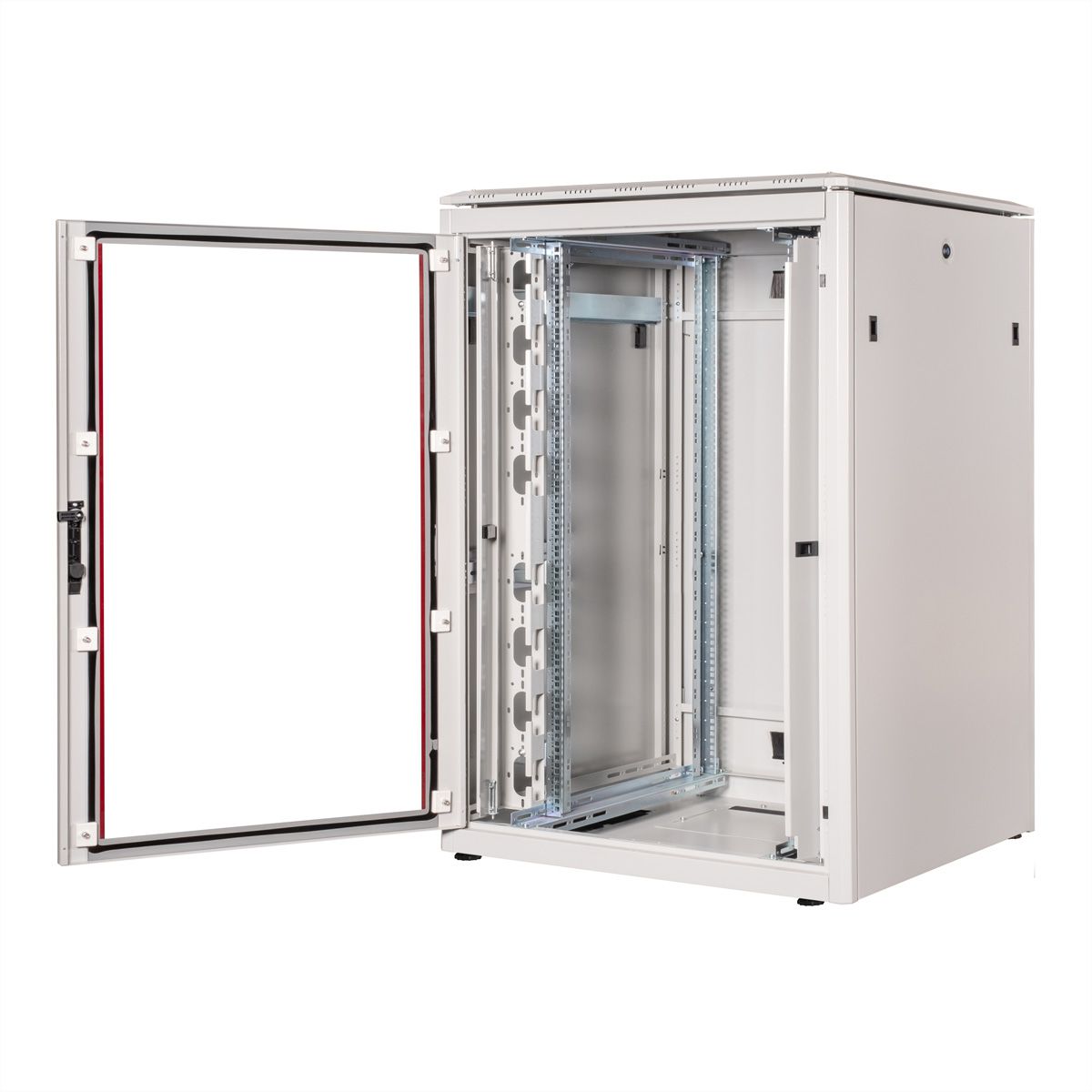 ROLINE 19-inch netwerkkast Pro 22 U, 800x800 BxD Glazen deur grijs