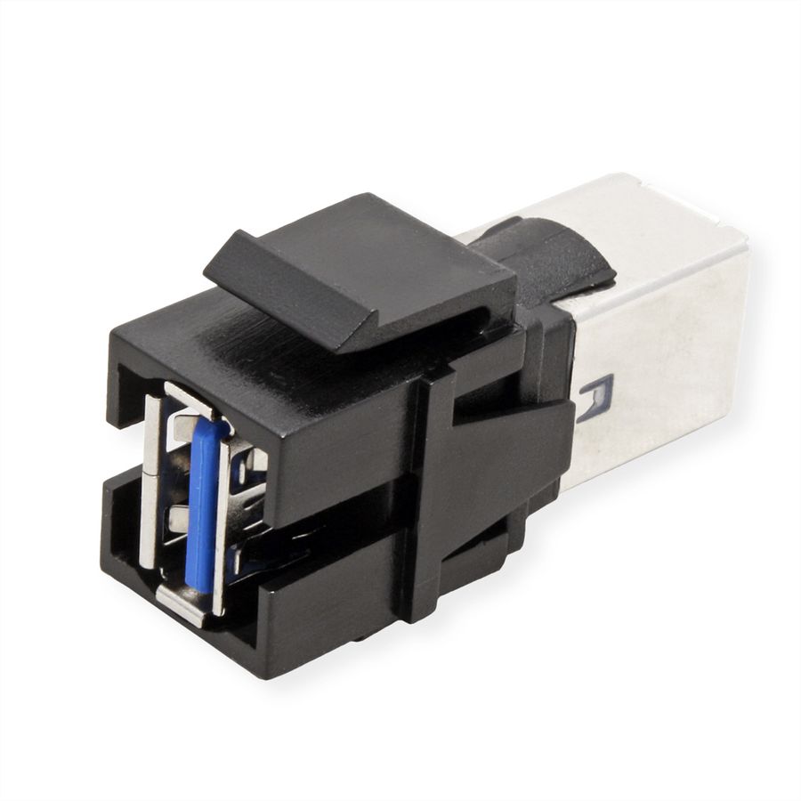 BACHMANN Keystone USB 3.0 Koppeling A/B Female-Female zwart