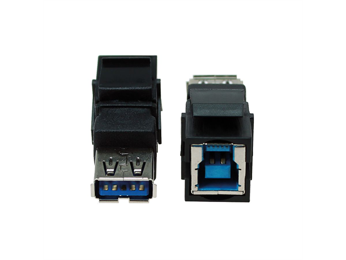 BACHMANN Keystone USB 3.0 coupler B/A female-female black