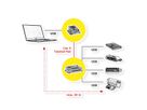 ROLINE USB 2.0 Extender over RJ-45, PoC, 4x USB, max. 50m