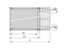 SCHROFF EuropacPRO 19" Subrack Kit for DIN Connector, Wall Mount, Unshielded, 3 U, 205 mm