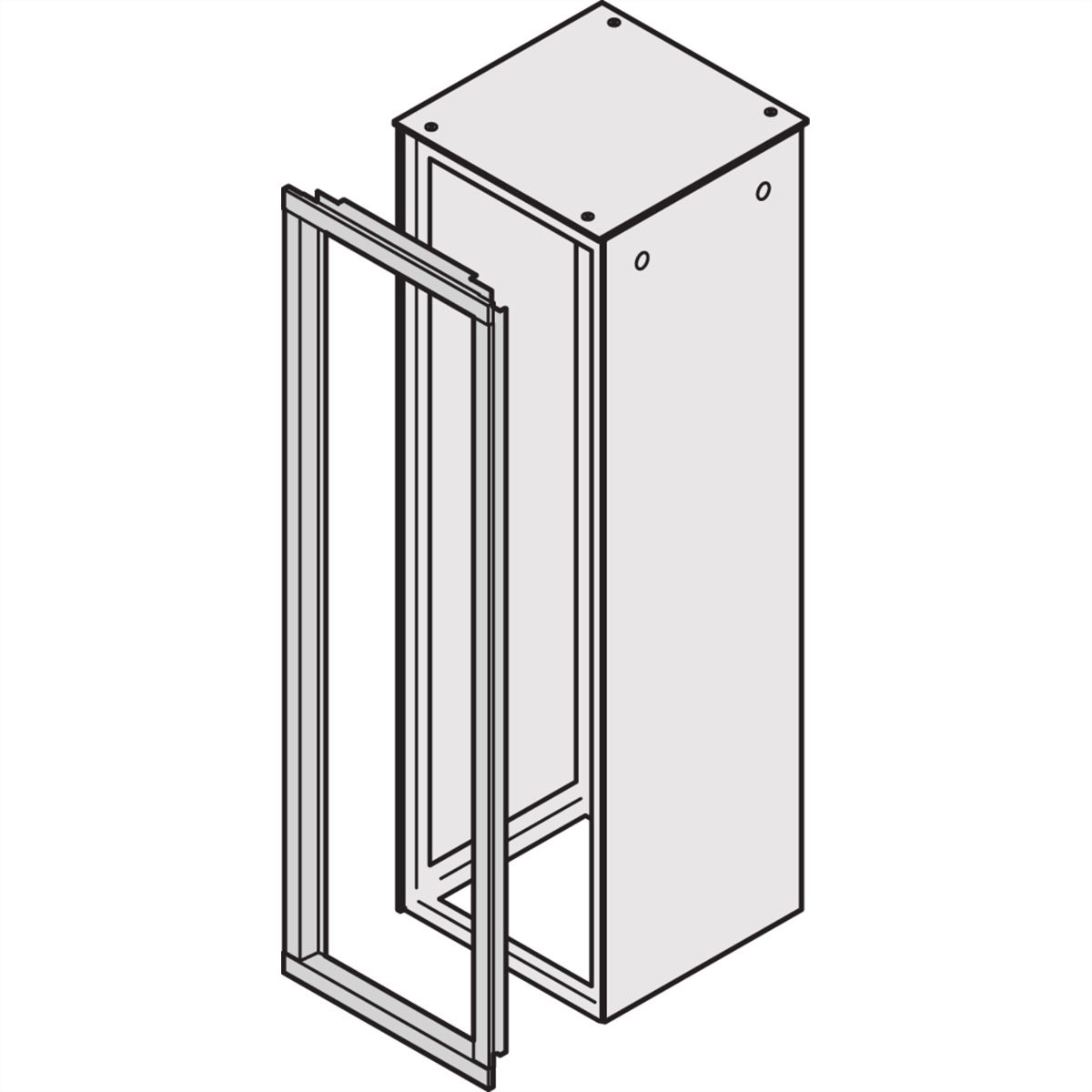 SCHROFF Varistar Deco Cabinet Frame, RAL 7021, 1800H 600W