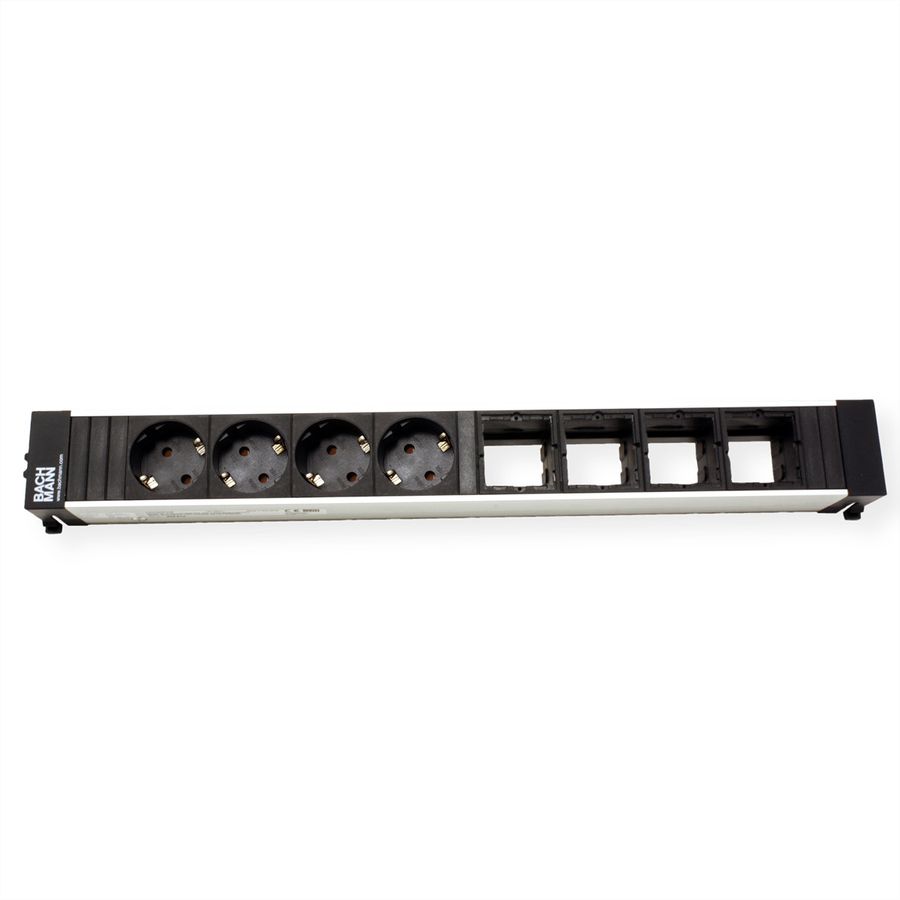 BACHMANN CONFERENCE TOP FRAME X-Groot inzetstuk 4x geaard stopcontact 4x ABD
