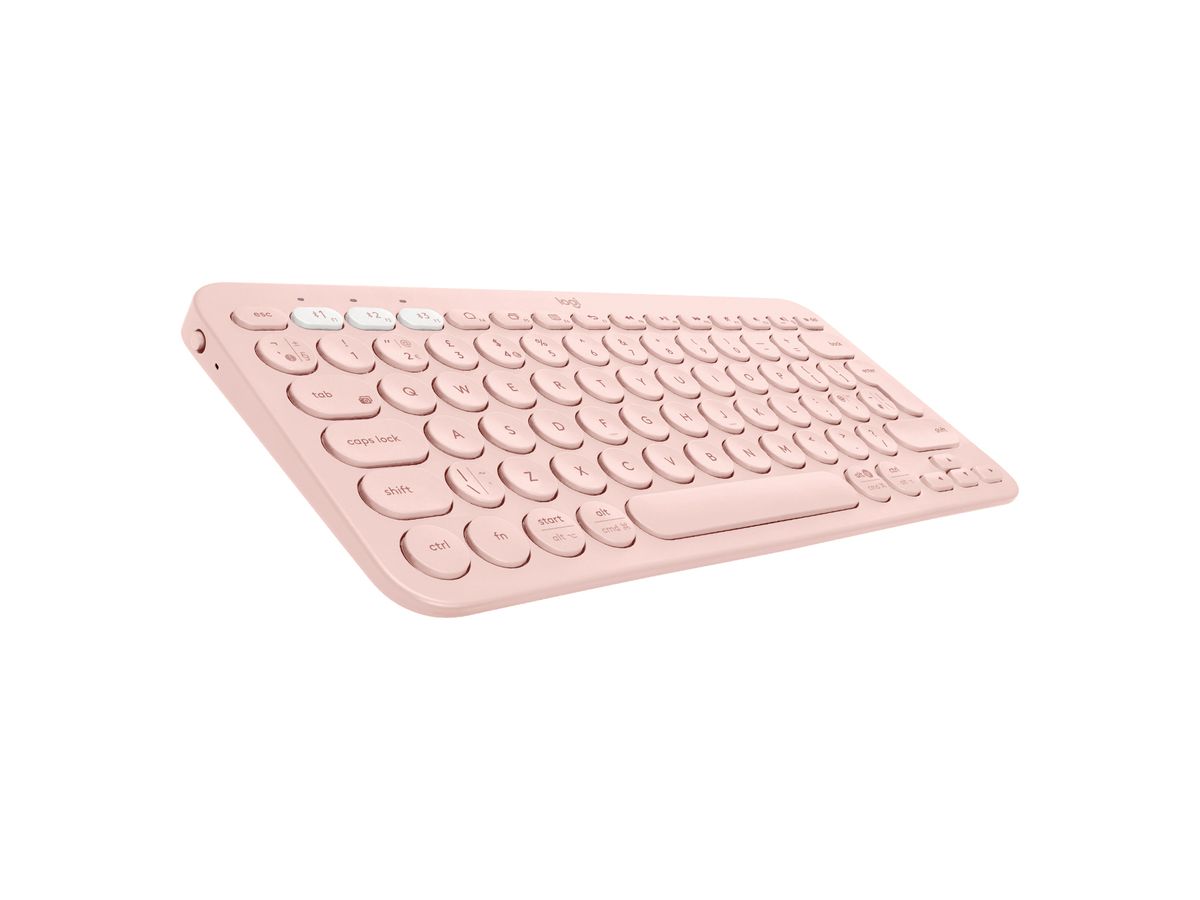 Logitech K380 Multi-Device toetsenbord Universeel Bluetooth QWERTY Engels, Italiaans Roze