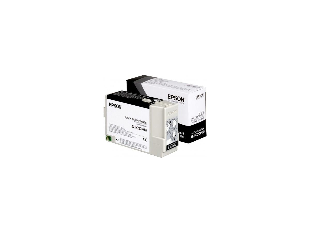 Epson SJIC20P(K) BLACK ink cartridge for TM-C3400BK