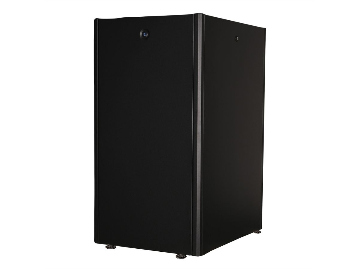 ROLINE 19-inch netwerkkast Basic 22 U, 600x800 BxD Glazen deur zwart