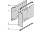 SCHROFF Drive Unit HD 1 x 3.5", Mounting Support, 3 U, Vertical, Screwed Version