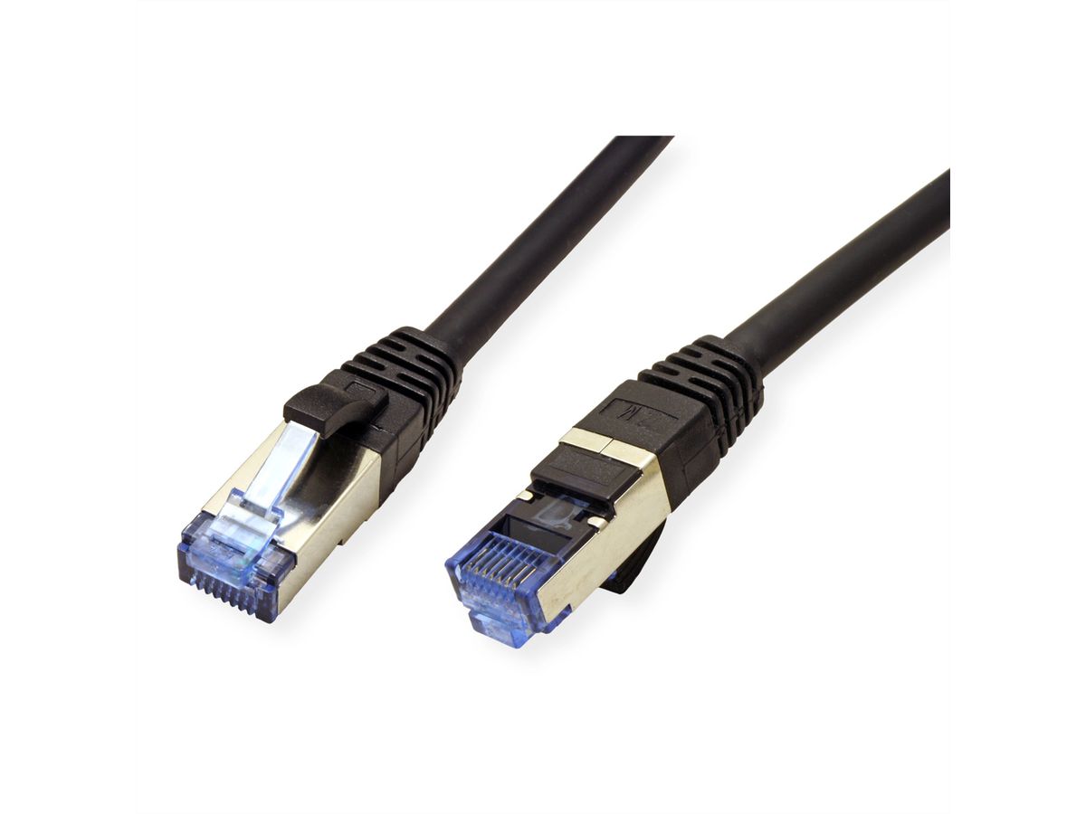 VALUE S/FTP Patch Cord Cat.6A (Class EA), black, 10 m